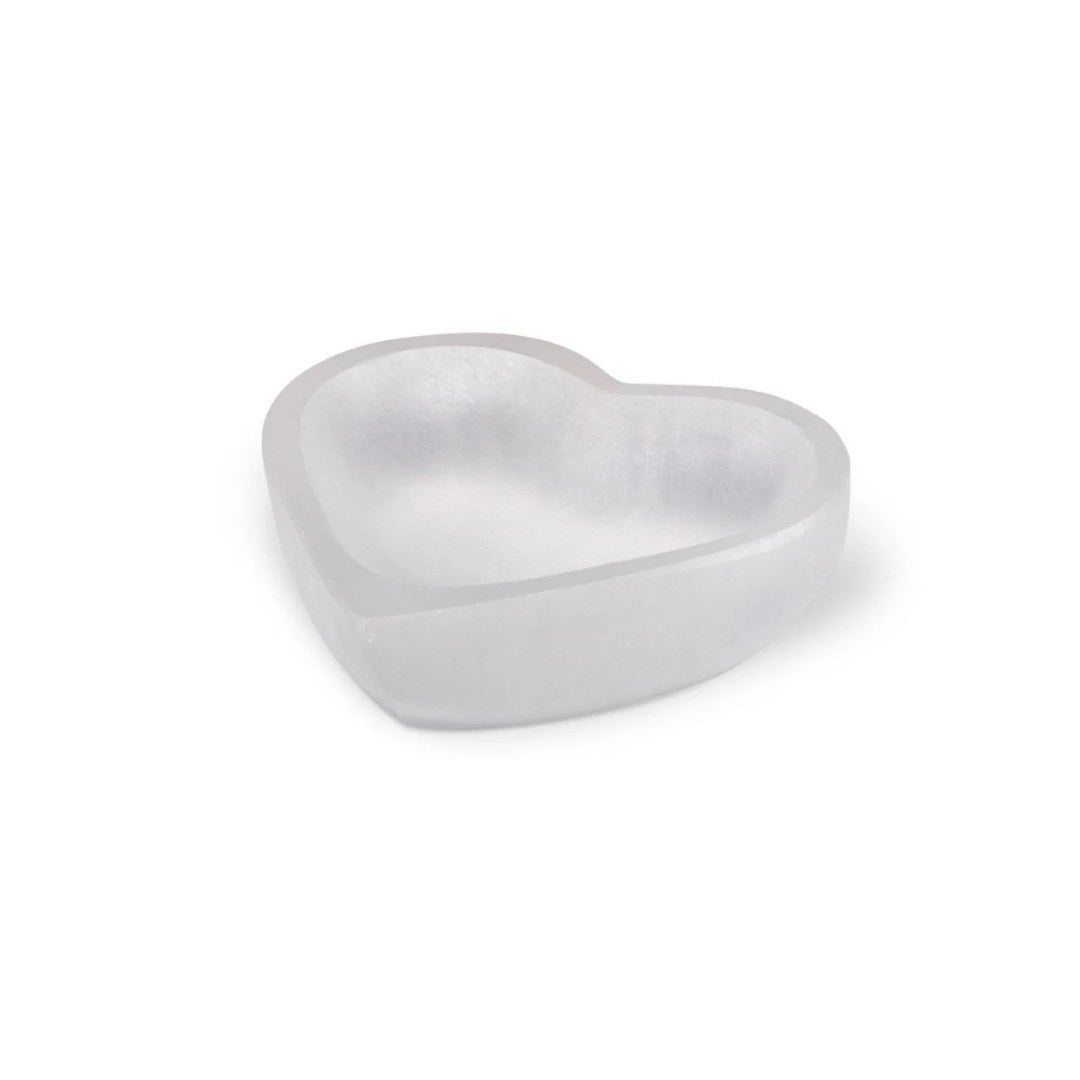 Hjärtaformad skål i genomskinlig plast