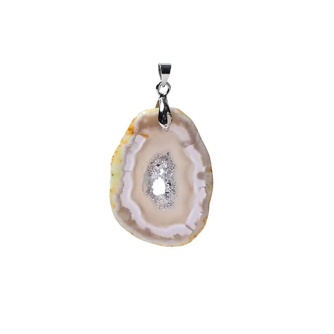Agat geode vedhæng