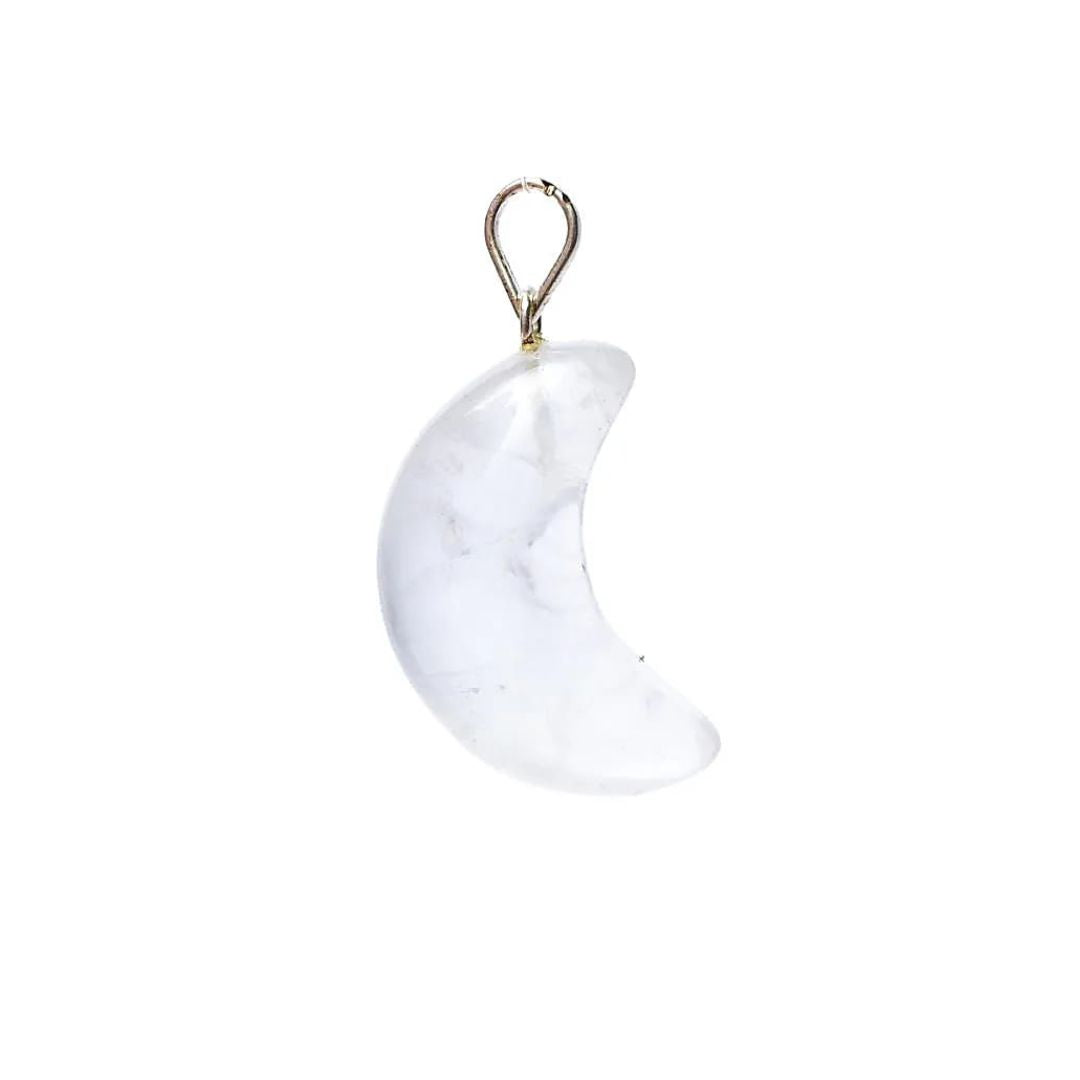 Rock crystal pendant - Moon