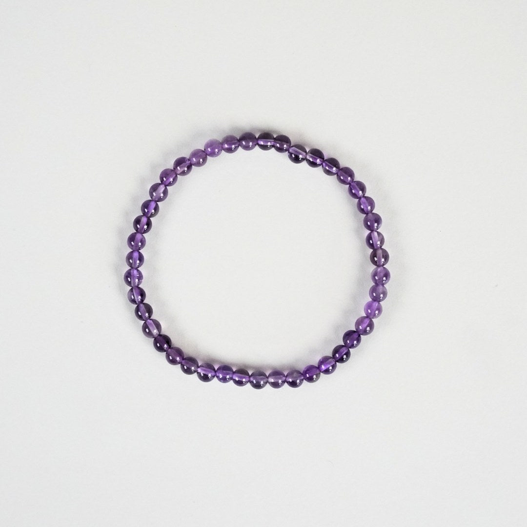 Amethyst bracelet - 4 mm.