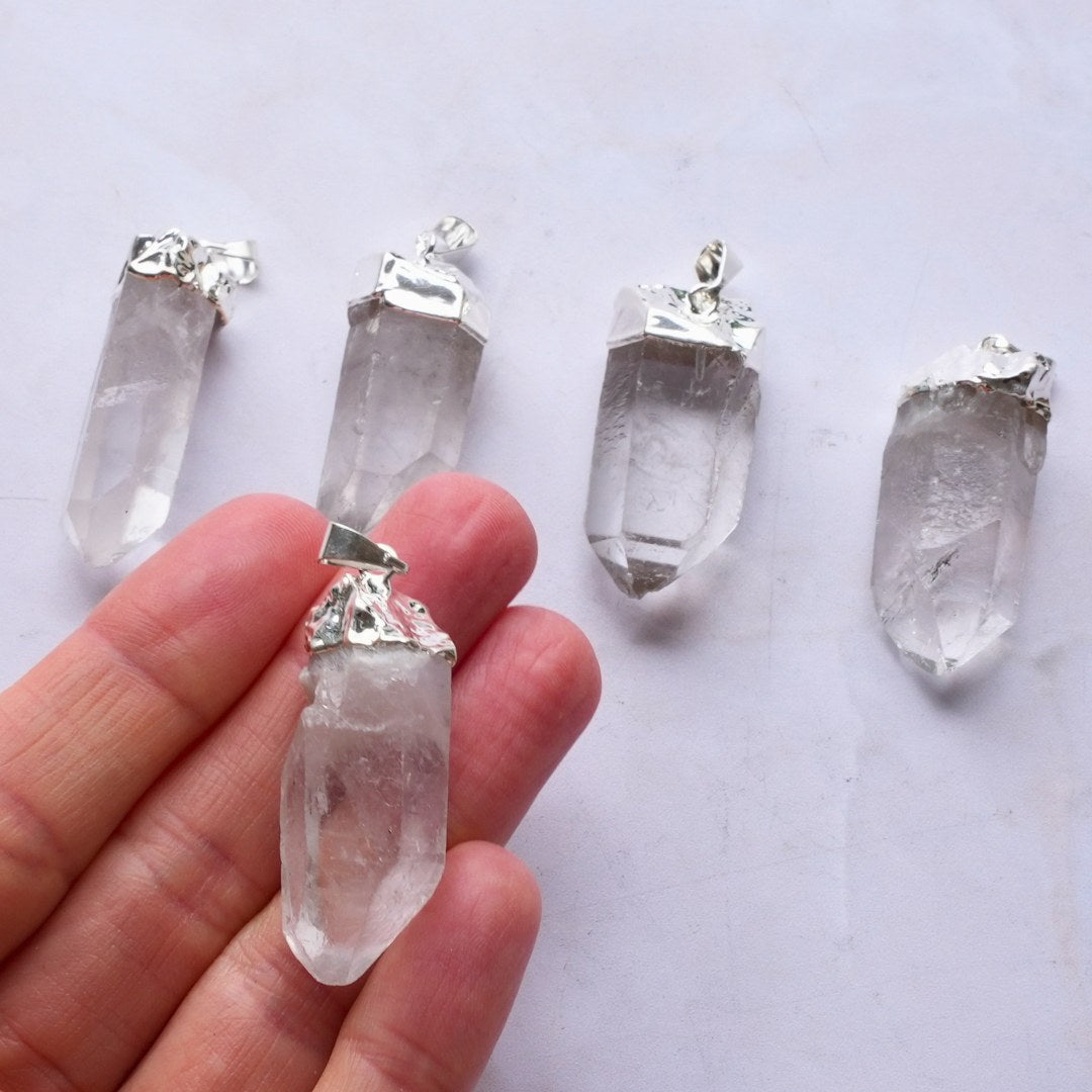 Rock crystal pendant