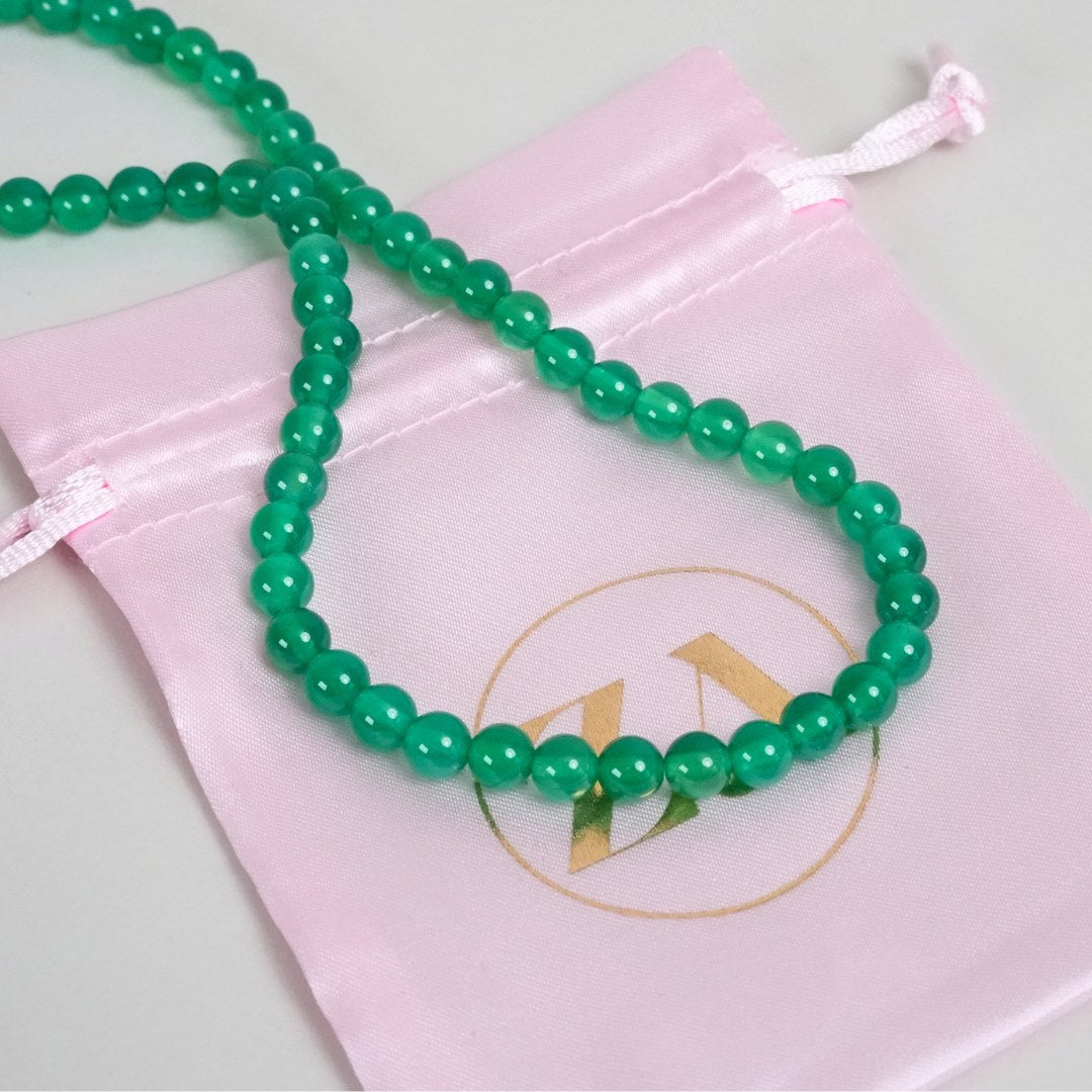 Green jade necklace