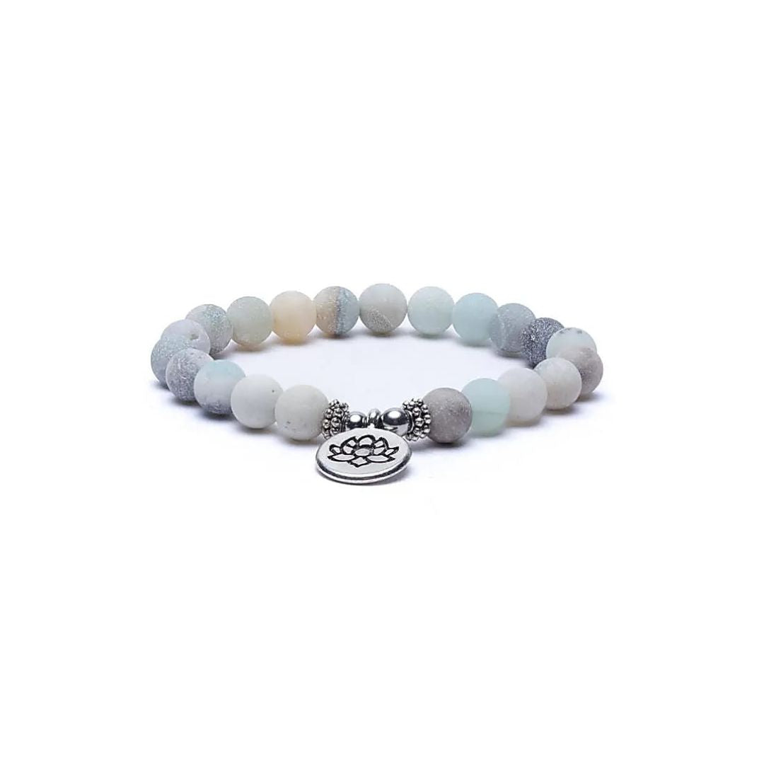 Amazonite bracelet - lotus