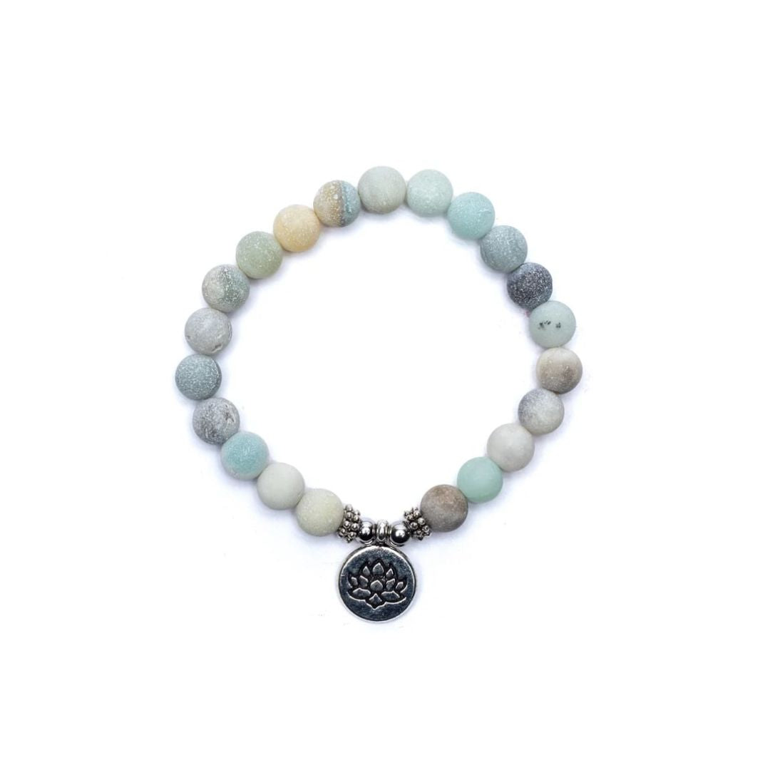 Amazonite bracelet - lotus