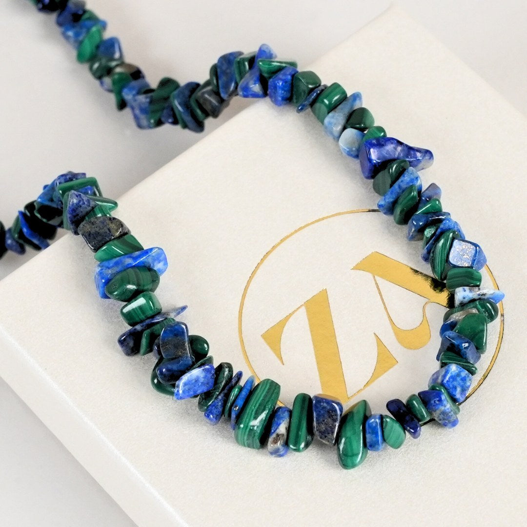 Malachite &amp; lapis lazuli necklace