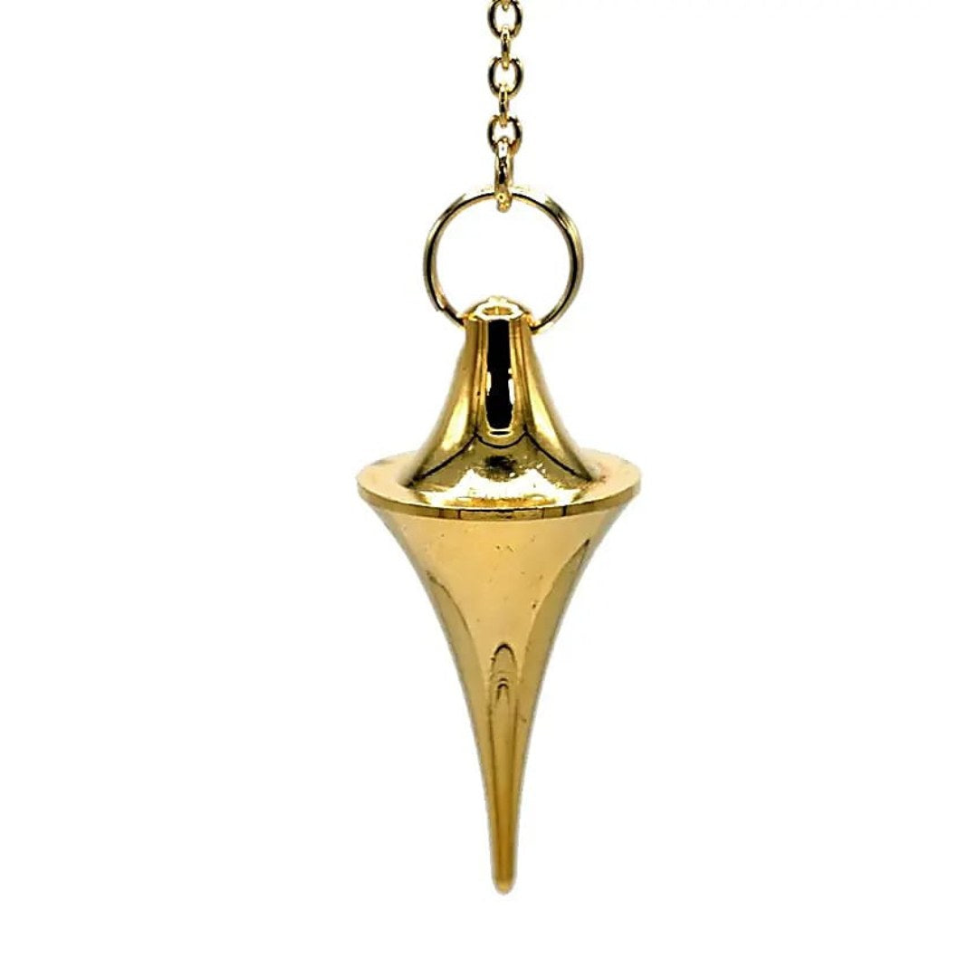 Pendulum tip - Gold plated brass