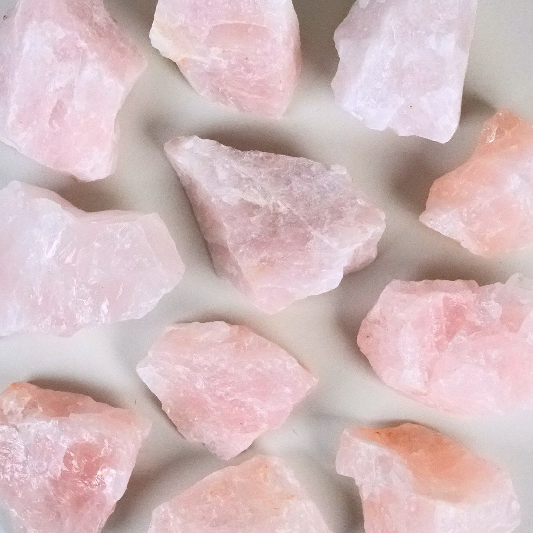 Rose quartz crystal