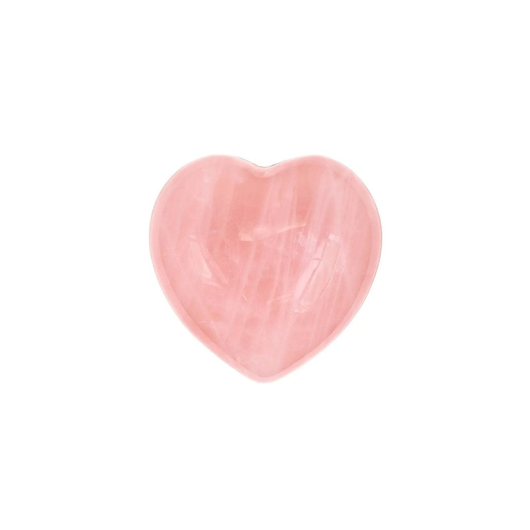 Rose quartz heart