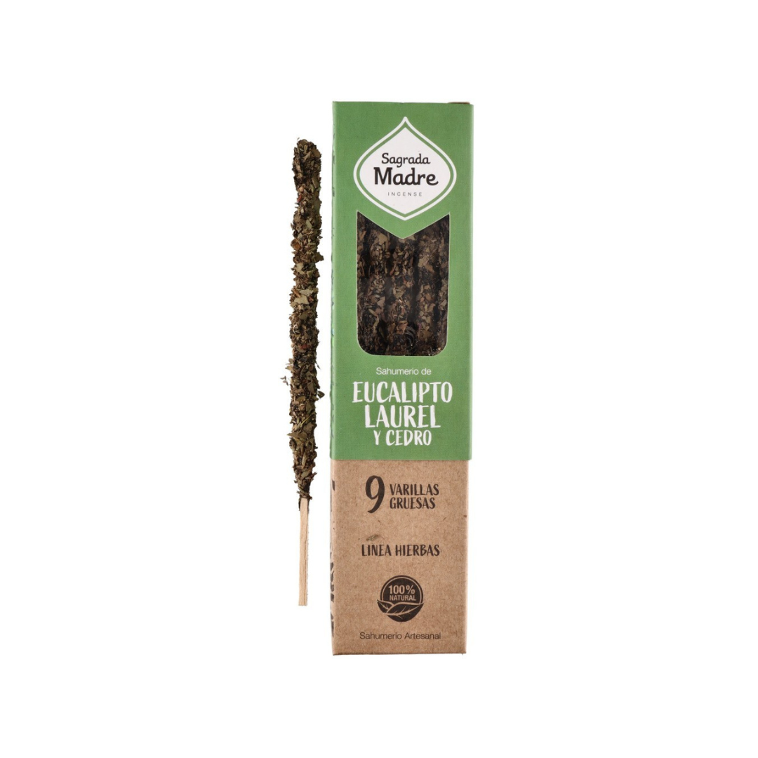 Handmade incense - Eucalyptus, laurel and cedar