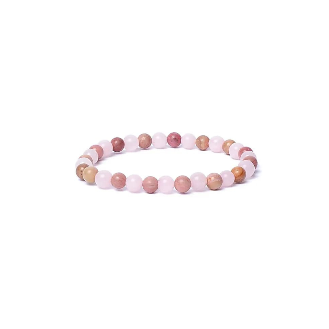 Rose quartz &amp; Thulite bracelet