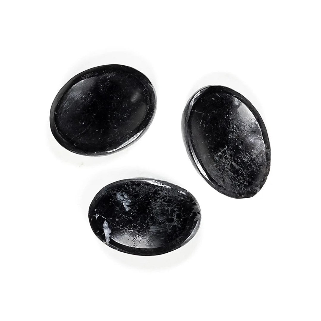 Worry stone - Sort Turmalin